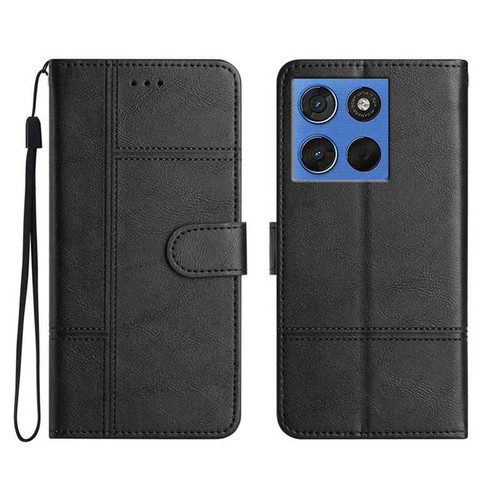 Moto G 2025 / Moto G 2026 Cowhide Texture Stitching Leather Phone Case - Black